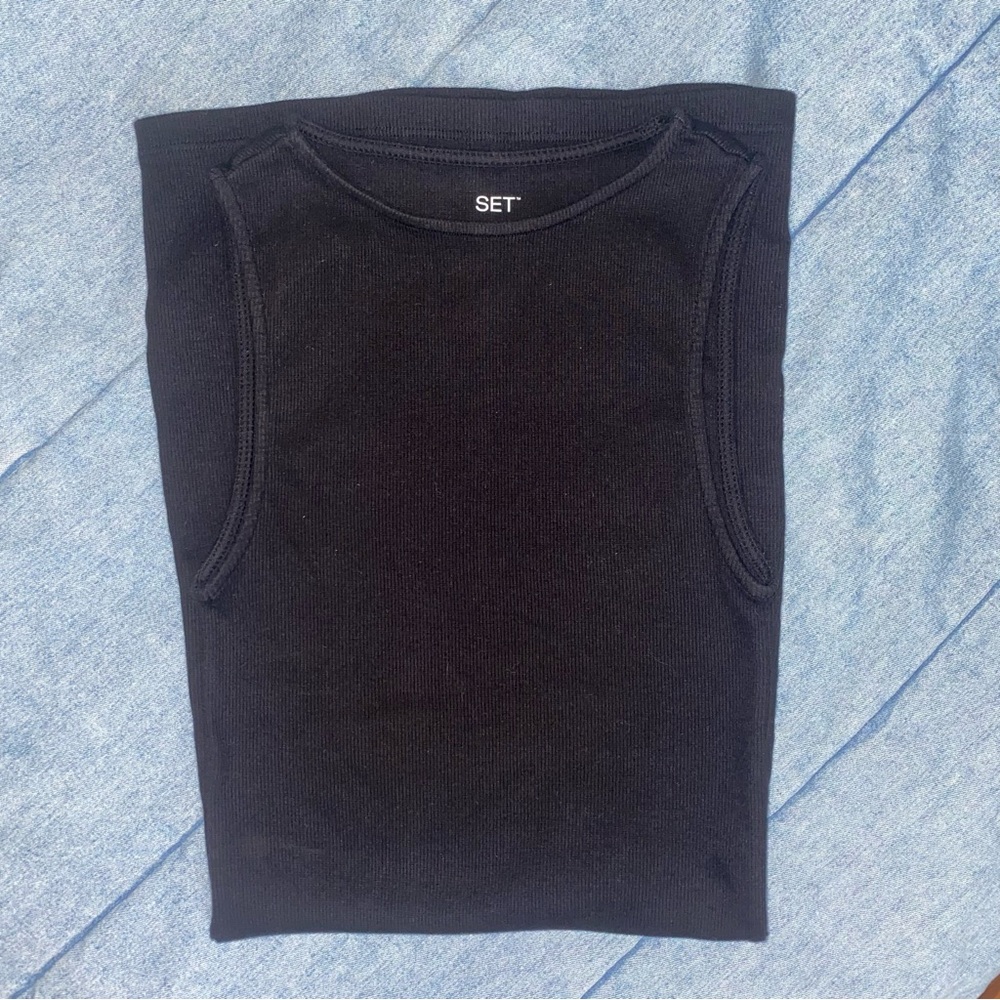 NWOT SET ACTIVE COTTON RIB
RIBBED TANK DRESS XS